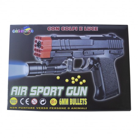 285619 Pistola de juguete para niños balines de 6mm y luz AIR SPORT GUN