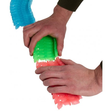 459997 134 piezas de pista para construir LUMINOUS intersecciones y coches