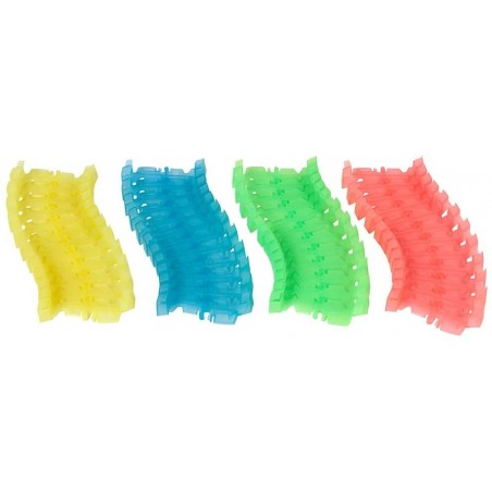 459997 134 piezas de pista para construir LUMINOUS intersecciones y coches