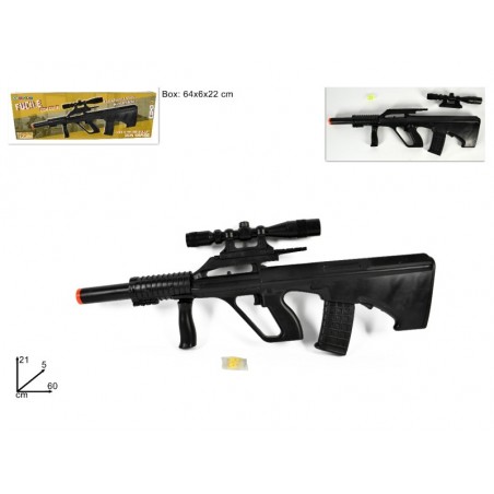 AUG 434000 Rifle de asalto de juguete con balines de 6 mm y punto de mira