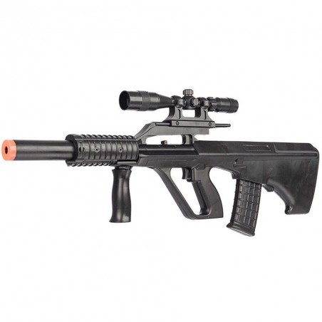 AUG 434000 Rifle de asalto de juguete con balines de 6 mm y punto de mira