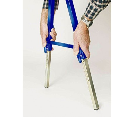 Banco / Mesa de trabajo para taller carpintería y bricolaje (máx. 120 KG) - Plegable y portátil KINZO