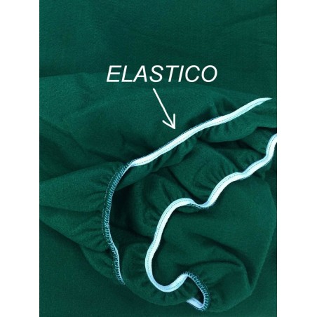 343919 Mantel Green Poker con elástico cuadrado 140x140 cm