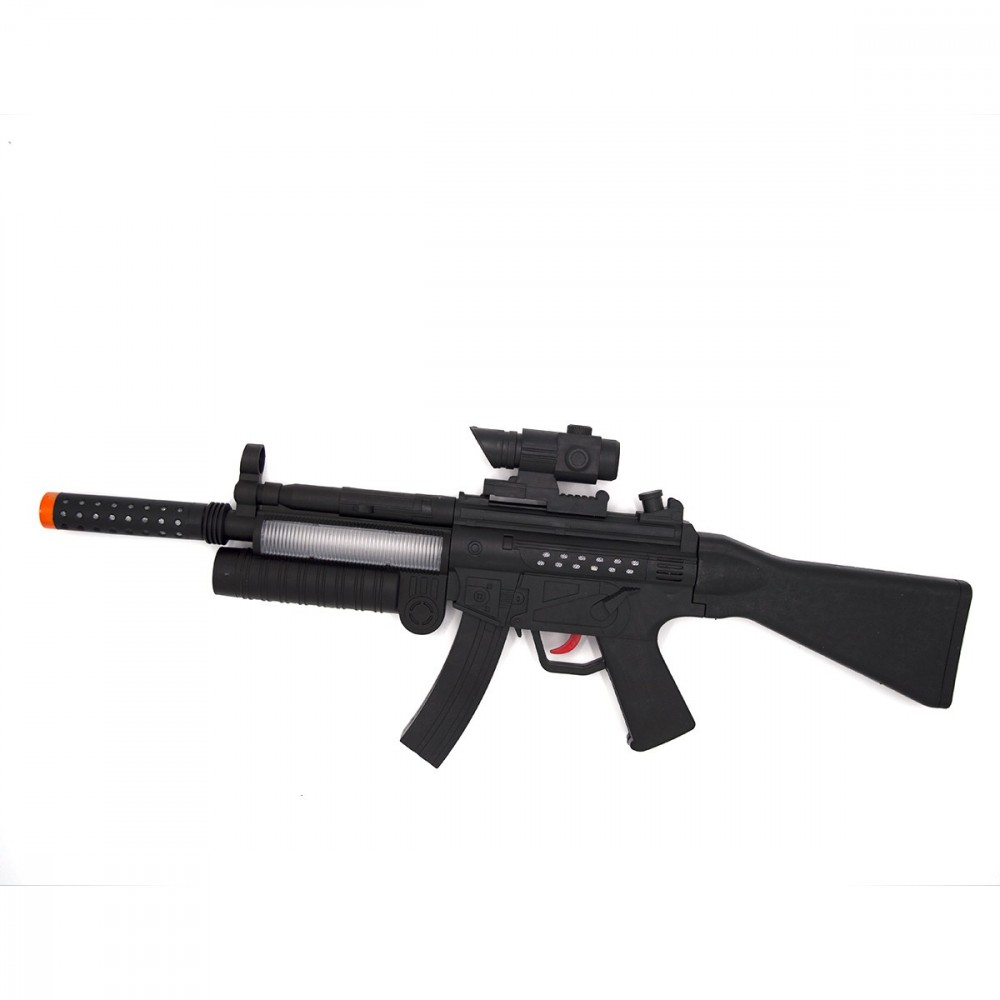 358771 Metralleta de juguete MP5 con proyector y sonidos color Negro 62x23 cm
