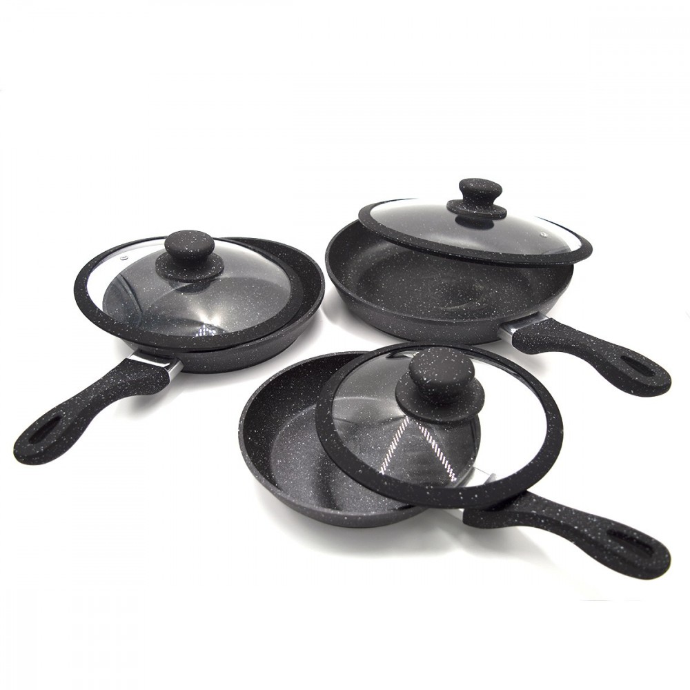 120001 Set 3 sartenes y 3 tapas DGBAVARIA...