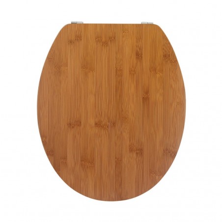 600843 Asiento de baño Universal NUEZ MDF Tapa inodoro color madera 43x37 cm