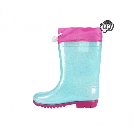 23-3496 Botas de agua para niñas MY LITTLE PONY de goma y color turquesa y rosa