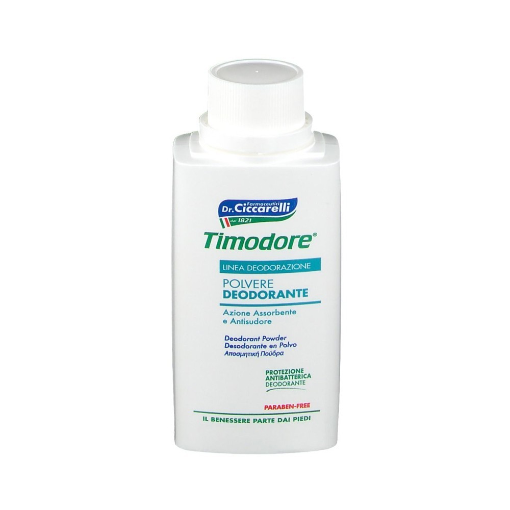 113215 Desodorante para pies en polvo absorbente acción anti-sudor TIMODORE 75g
