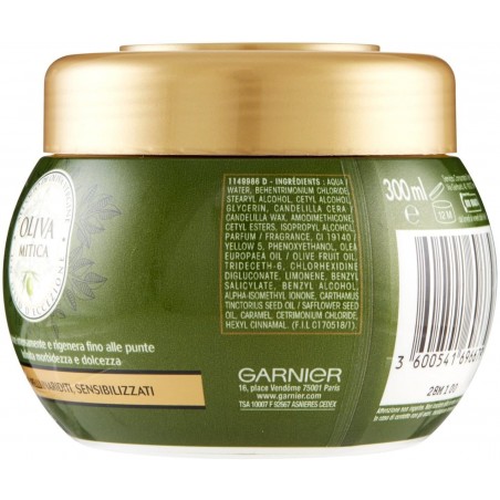 696679 Garnier mascarilla ultra nutrición intensa con aceite de oliva 300ml