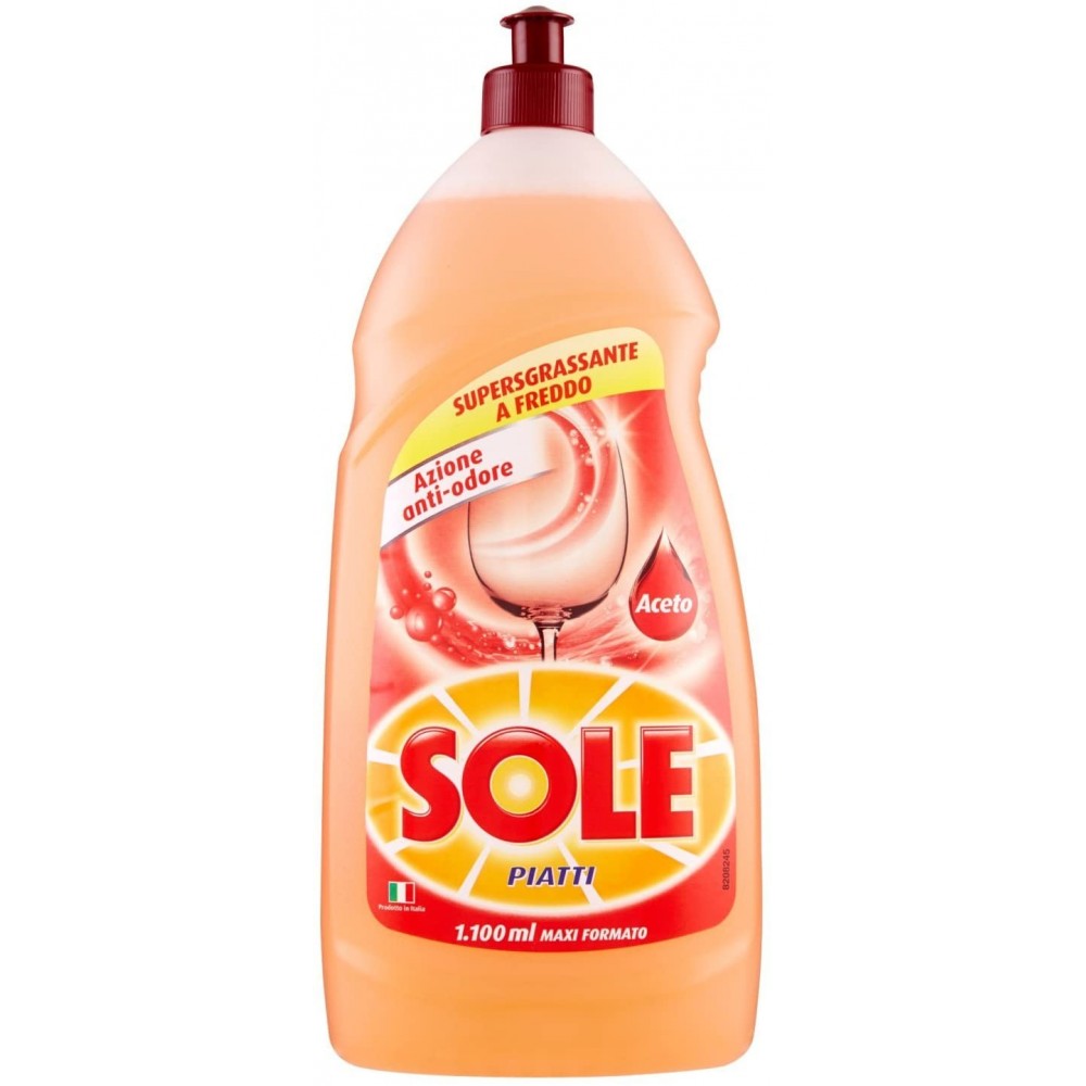 022273 Desengrasante SOLE frío platos antiolor formato maxi 1.100ml vinagre