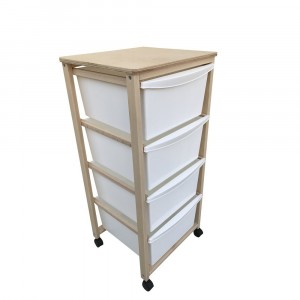 992-993 Cajonera de madera ahorra espacio con 4 cajones 1... 2