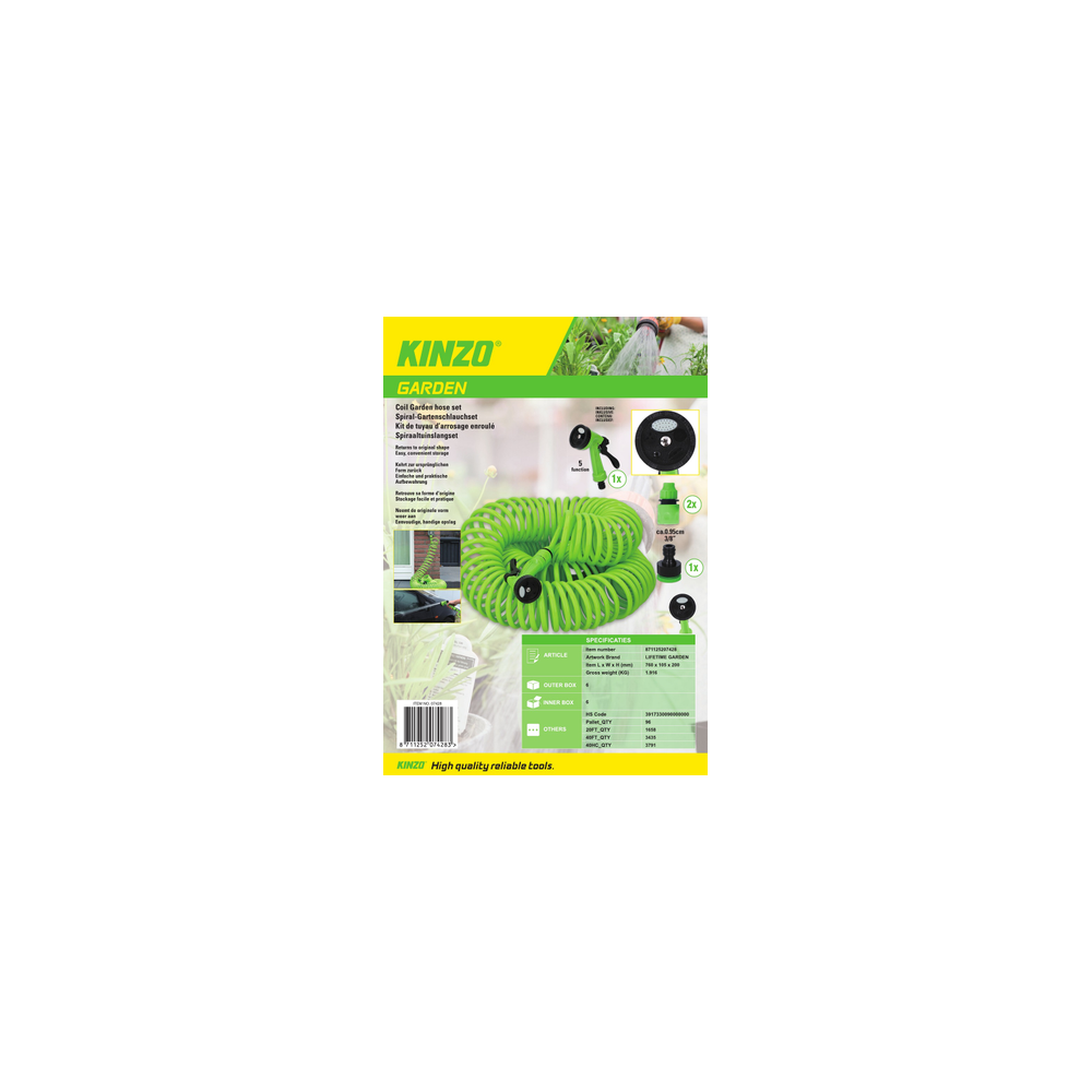 074283 Manguera de jardín extensible 30Mt...