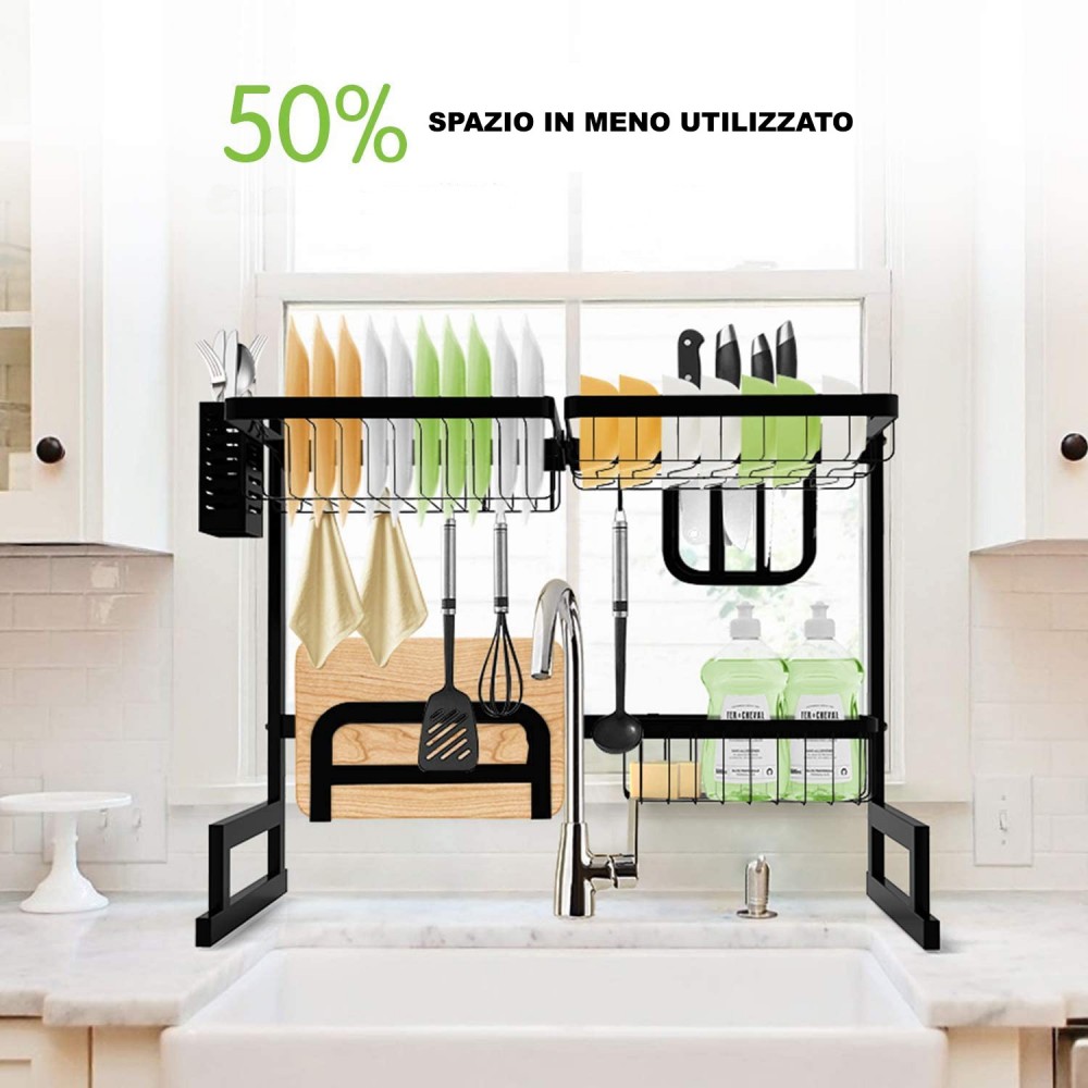 013005 Escurridor de platos en acero Emay...