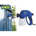 Pistola aerógrafo pulverizador de pintura funciona a corriente (80W) con tanque de 800ML KINZO Pistola aerógrafo pulverizador de pintura funciona a corriente (80W) con tanque de 800ML KINZO