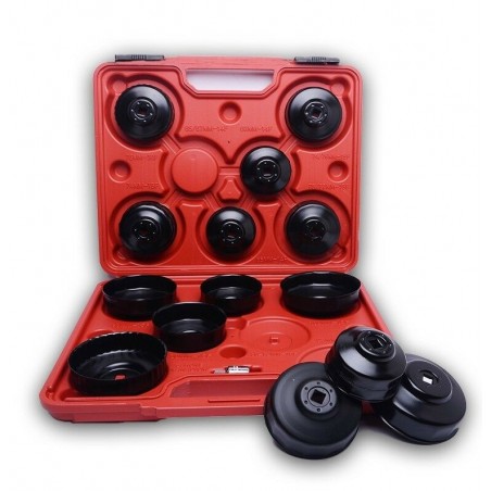 Kit 15 llaves de campana para realizar cambios de filtros de aceite del coche