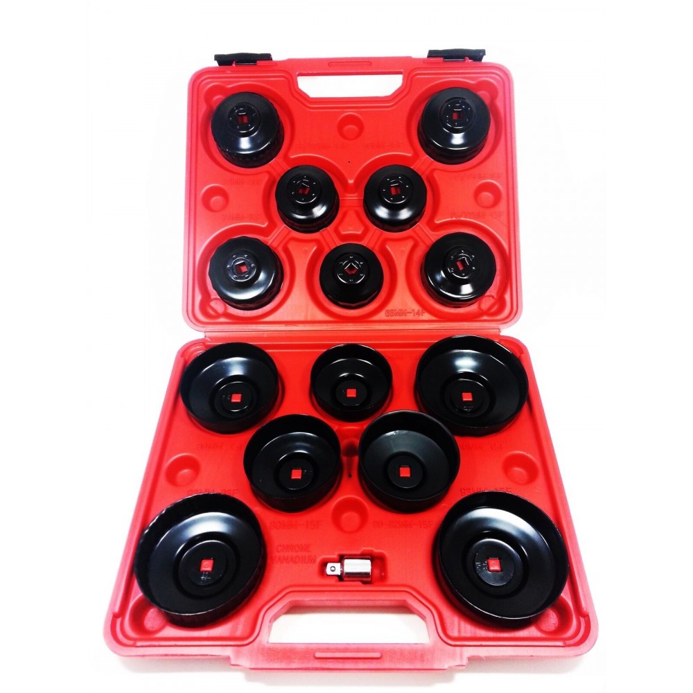 Kit 15 llaves de campana para realizar cambios de filtros de aceite del coche