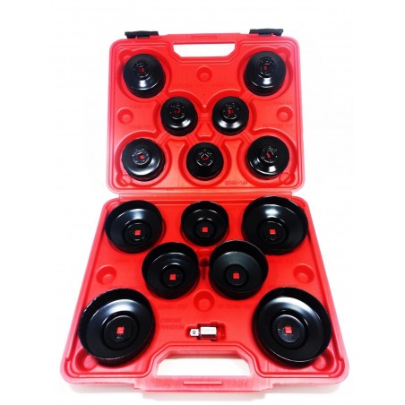 Kit 15 llaves de campana para realizar cambios de filtros de aceite del coche