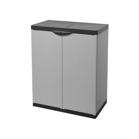 Art. 9238 Mueble para cubos de reciclaje 2 puertas 68x39x85cm mueble de plástico