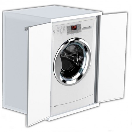 9239 Mueble en resina rígida para lavadora 57,5x68 cm Cierre magnético