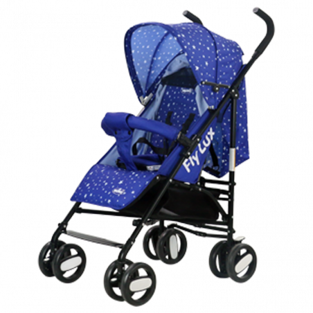 NU-S200-BL Carrito bebé NUNU' FlyLux 516100 con estrellas y bolsa 105x50x63cm