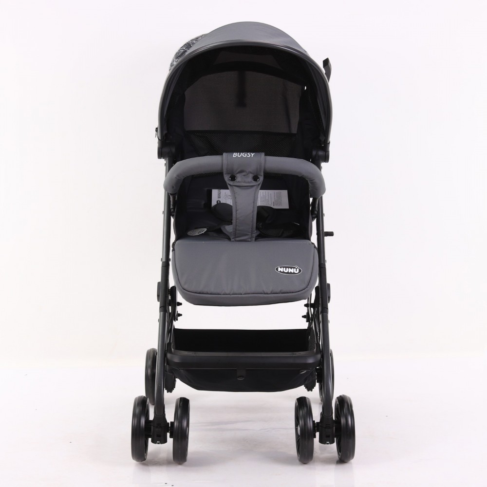 NU-C1-BK Carrito bebé NUNU' BUGSY OXFORD GRAY 516636 plegable y funda para pies