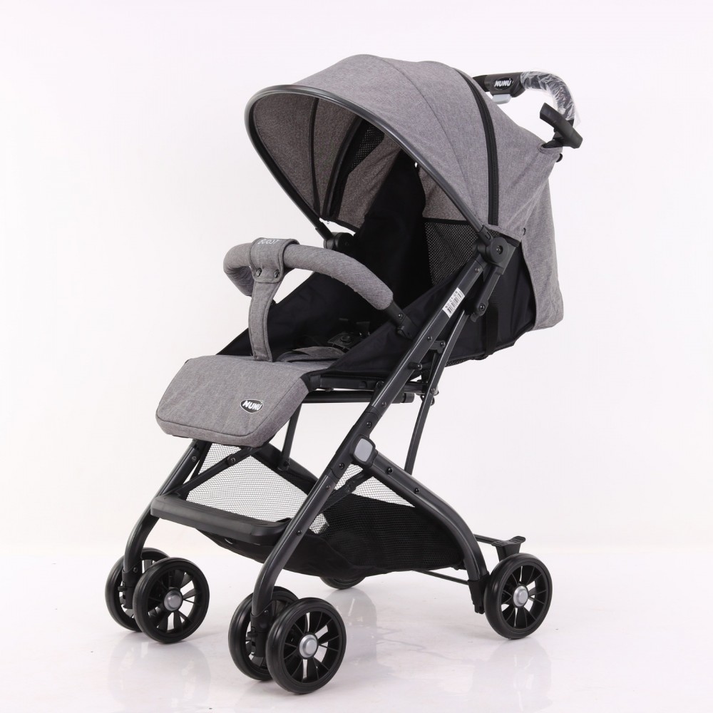 NU-K1-GR Carrito bebé NUNU' BUGSY Linen GRAY 516643 plegable con funda para pies