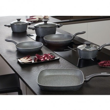 255012 Juego de batería cocina DGBavaria 9PZ piedra de inducción antiadherentes