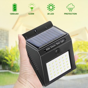 Foco de pared con carga solar y sensor de movimiento SMD... 2