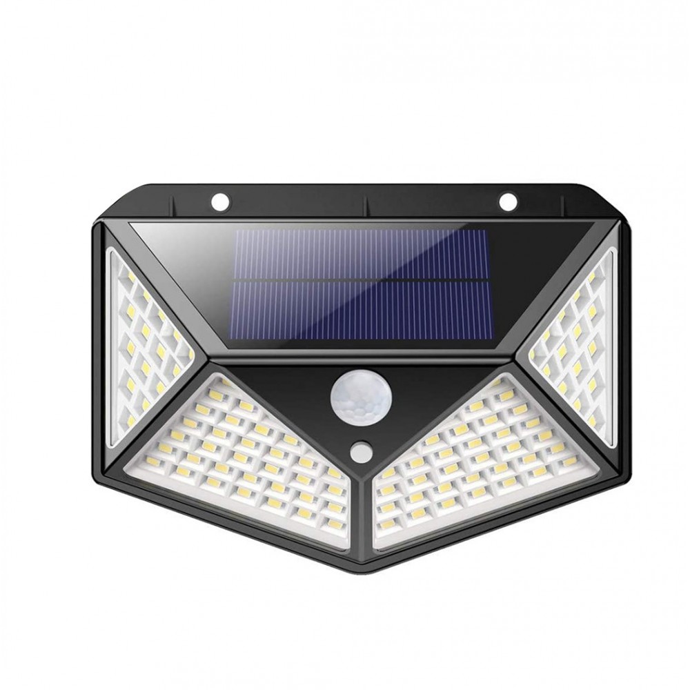 641006 Lámpara de carga solar sensor de movimiento 100 LED ángulo de luz 270 °