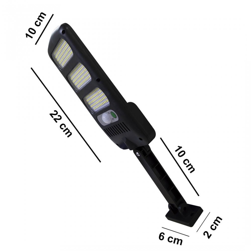 015018 Mini farola LED con carga solar con...