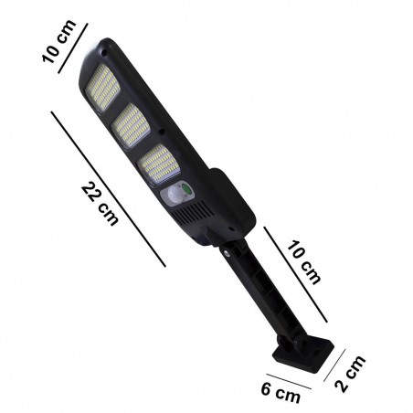 015018 Mini farola LED con carga solar con sensor de movimiento 5.5V 1.5W