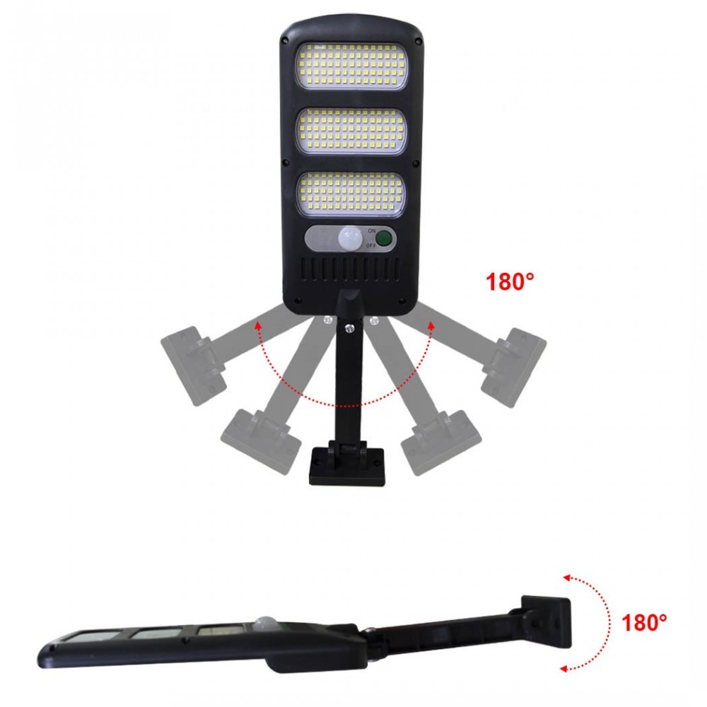 015018 Mini farola LED con carga solar con...
