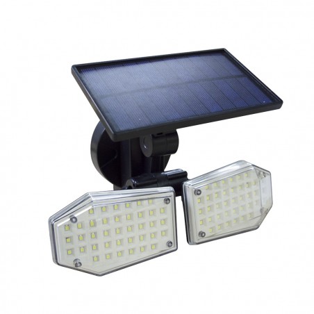 640788 Lámpara con panel solar gran angular de 270° 78LED y sensor de movimiento
