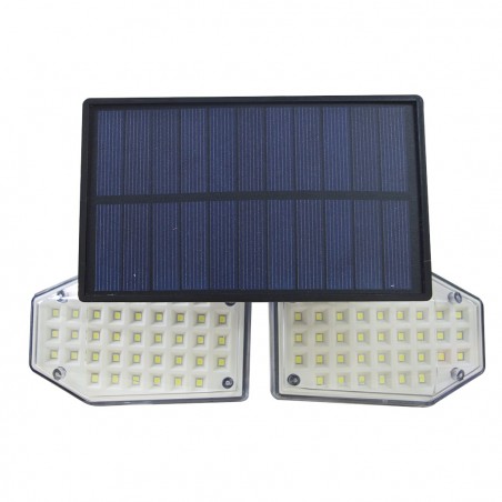 640788 Lámpara con panel solar gran angular de 270° 78LED y sensor de movimiento
