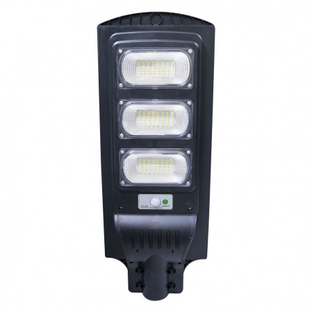 809002 Farola de carga solar mando a distancia y sensor crepuscular 90W 144LED