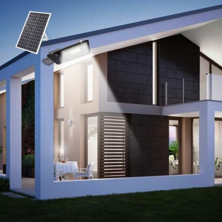 000114 Luz de carga solar con mando a distancia y soporte 60W
