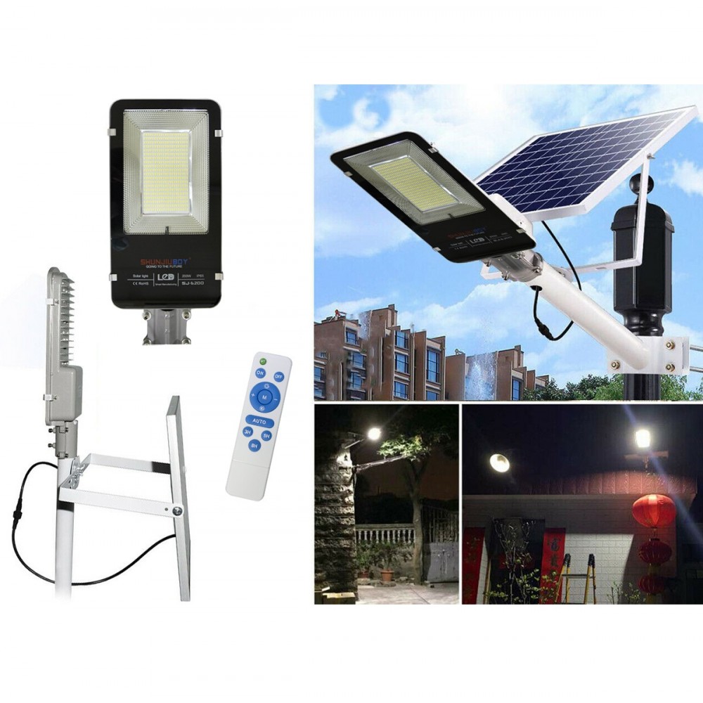 062004 Farola led de 200W con soporte y panel...