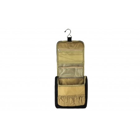 Mini bolsa de viaje multifunción ELEVEN 18x8x21 cm con cremallera y gancho Negro