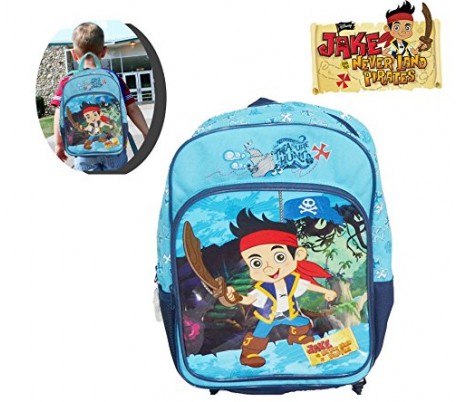Mochila infantil escolar con motivo de JAKE EL PIRATA 23 x 28 x 10 cm - Disney 4062151
