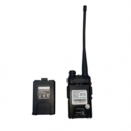 Transceptor WalkieTalkie UV-5R 497135 Radio FM banda dual VHF/UHF bidireccional