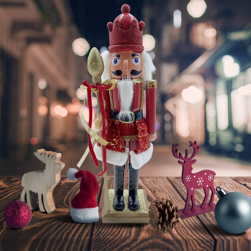 392001 Soldado cascanueces 40h cm con cetro...