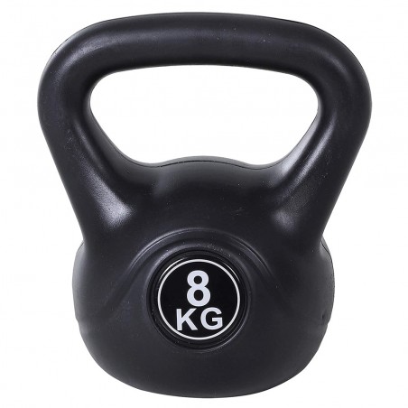 186960 Pesas rusas Kettlebell fitness 8kg en pvc con arena y mango anti-roces