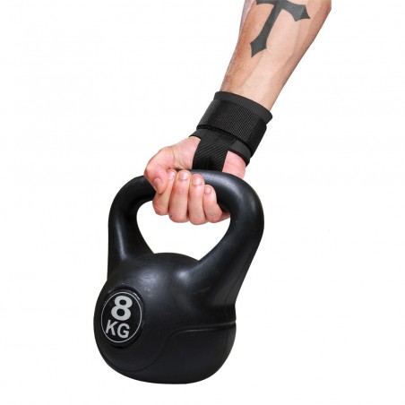186960 Pesas rusas Kettlebell fitness 8kg en pvc con arena y mango anti-roces