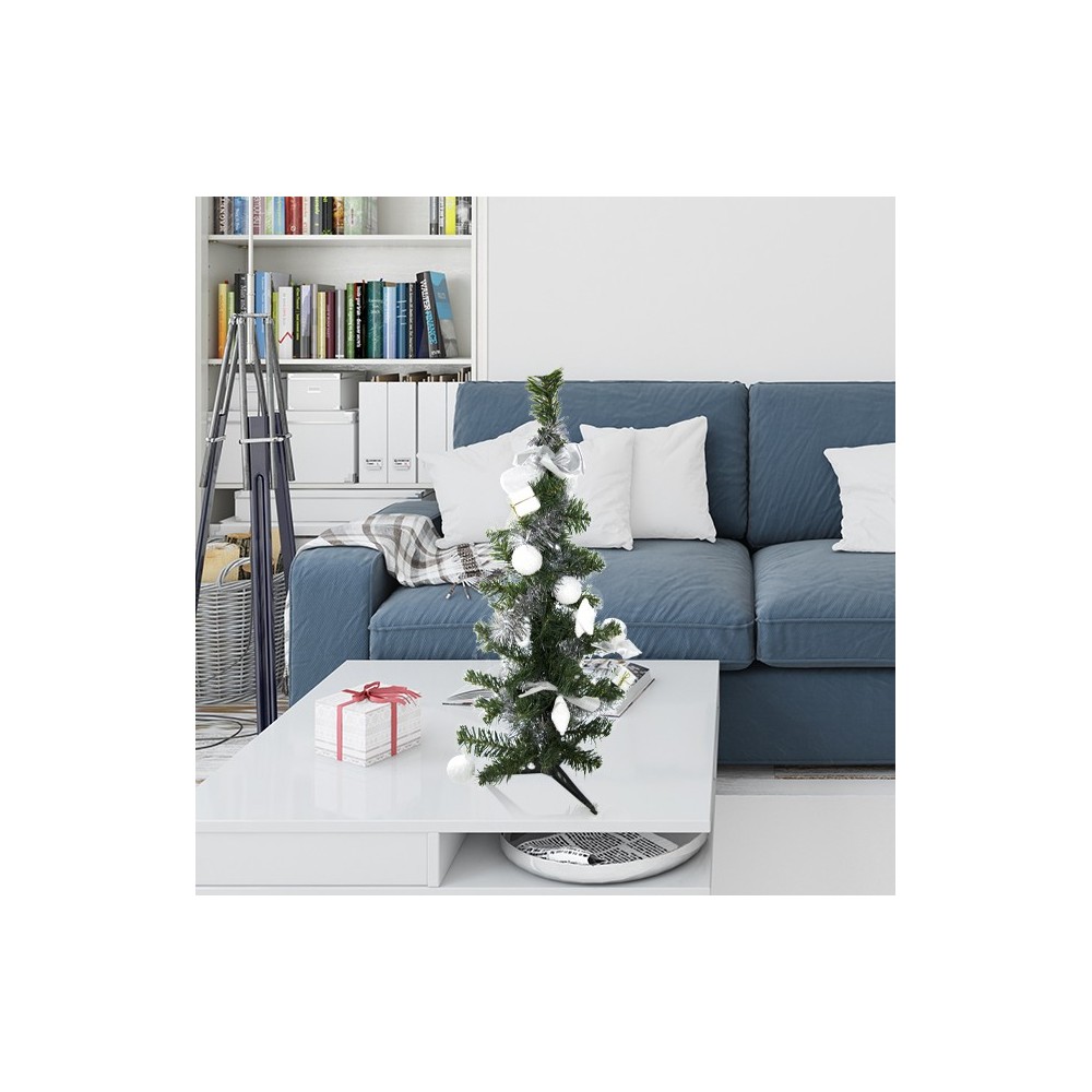 343636 Árbol de Navidad de mesa verde y gris...