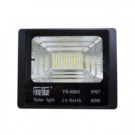 Luz led con carga solar 60W impermeable IP67 FB-8860 6500K luz fría