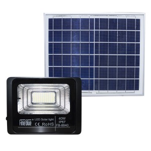Luz led con carga solar 40W impermeable IP67 FB-8840...