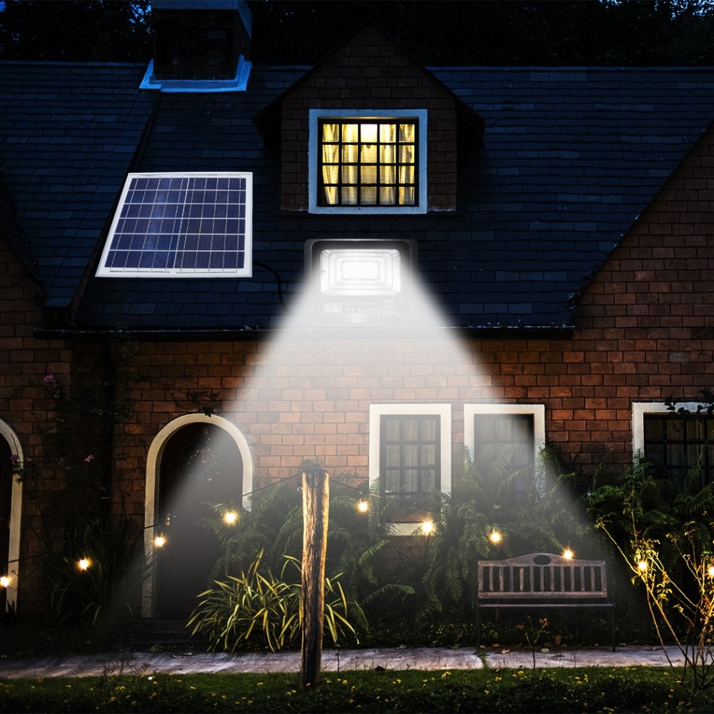Luz led con carga solar 40W impermeable IP67...