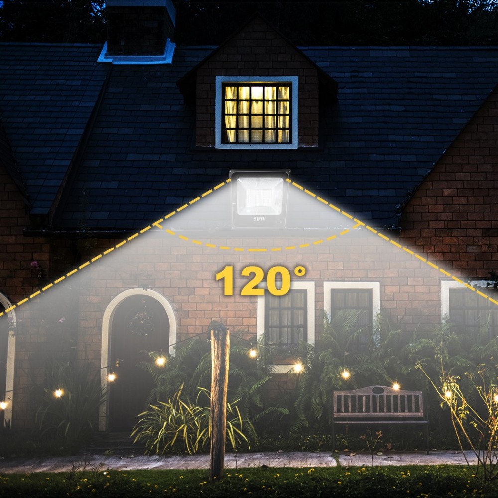 115837 Luz de exterior LED Faro para muros 50W...