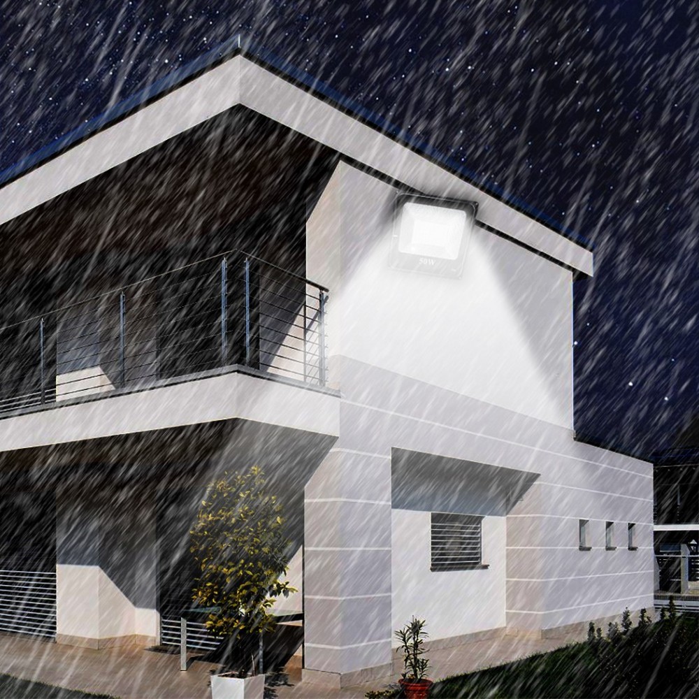 115837 Luz de exterior LED Faro para muros 50W...