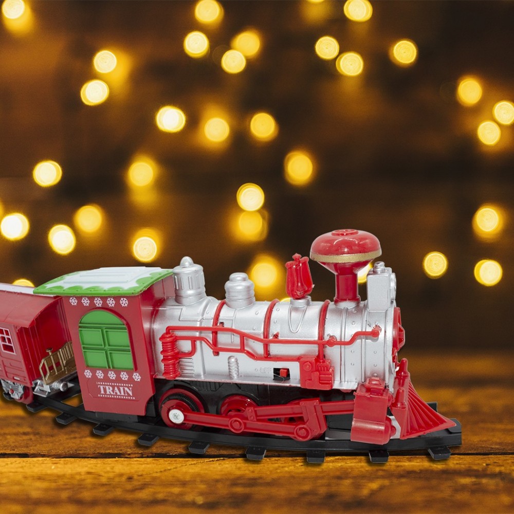 556234 Tren navideño y vía circunferencia de 75...